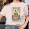 Women's Tarot Card Flower Funny Time Ladies Cartoon Fashion Short Sleeve Summer Printed T-shirt Women's T-shirt Top Pattern. - T-shirts