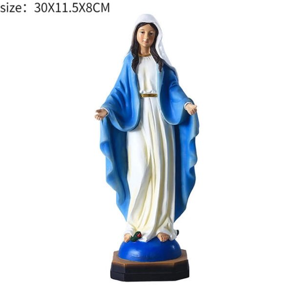 Jesus Statues/ Virgin Mary Figurine Sculpture Christian Wedding Gift Xmas Desktop Display Decors Renaissance Collection Gifts