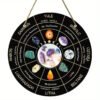 Magical Witchcraft Tree Wheel of the year Wooden Door Sign