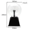 Novelty Magic Plasma Ball Light 220V LED Night Light 4/5/6 Inch Plasma Ball Touch Lamp Christmas Nightlight Kids Decor Gift