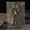 3D Three-dimensional Dragon A5 Notebook European Retro Thickened Pu Embossed Notepad Diary Business Gift Office Supplies