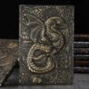3D Three-dimensional Dragon A5 Notebook European Retro Thickened Pu Embossed Notepad Diary Business Gift Office Supplies
