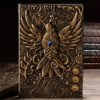 3D Three-dimensional Dragon A5 Notebook European Retro Thickened Pu Embossed Notepad Diary Business Gift Office Supplies