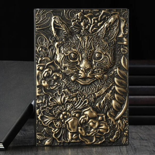 3D Three-dimensional Dragon A5 Notebook European Retro Thickened Pu Embossed Notepad Diary Business Gift Office Supplies