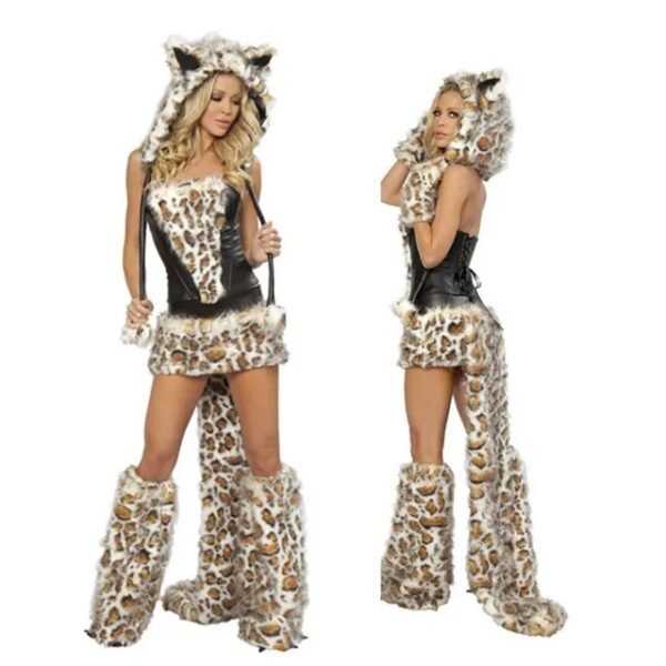New Sexy Furry Wolf Girl Costume wolf women Costumes Halloween Furry Costumes for women Animal Costume Cosplay Christmas Costume