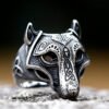 Viking wolf Ring Punk animal Ring Fancy Halloween Jewelry