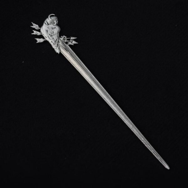 16cm Witch skull Hair Stick sword woman hair stick Hairpin Amulet Spirit Hair Jewelry For Women