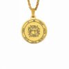 Silver Color 44 Solomon Pentacles Seal of Jupiter Mars Mercury Moon Saturn Sun Venus Talisman Pendant Stainless Steel Necklace
