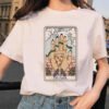 Women's Tarot Card Flower Funny Time Ladies Cartoon Fashion Short Sleeve Summer Printed T-shirt Women's T-shirt Top Pattern. - T-shirts