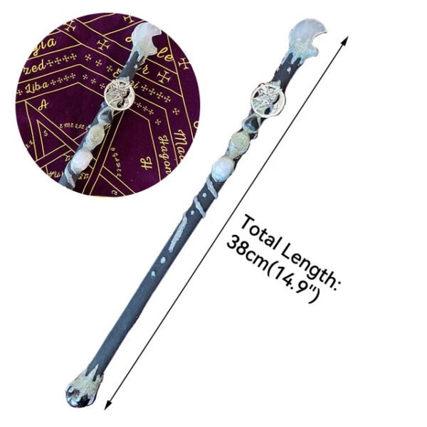 Crystal Magic Witch Wands Pagan Wizard Natural Raw Stones Quartz Power Mineral Witchcraft Wicca Altar Pendulum Home Decoration