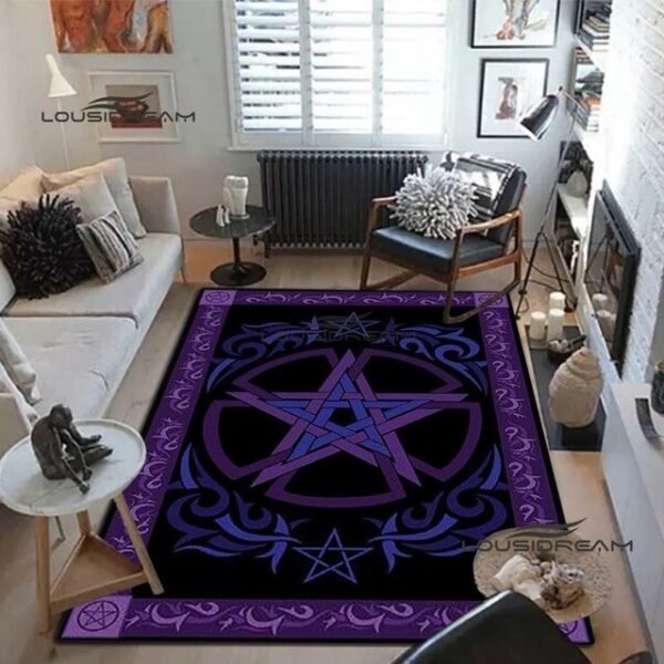 Triple Moon Goddess Rug and Carpet 3D Printing Hecate witch Home Decoration Living Room Bedroom Entrance Large Area Soft Carpet| |