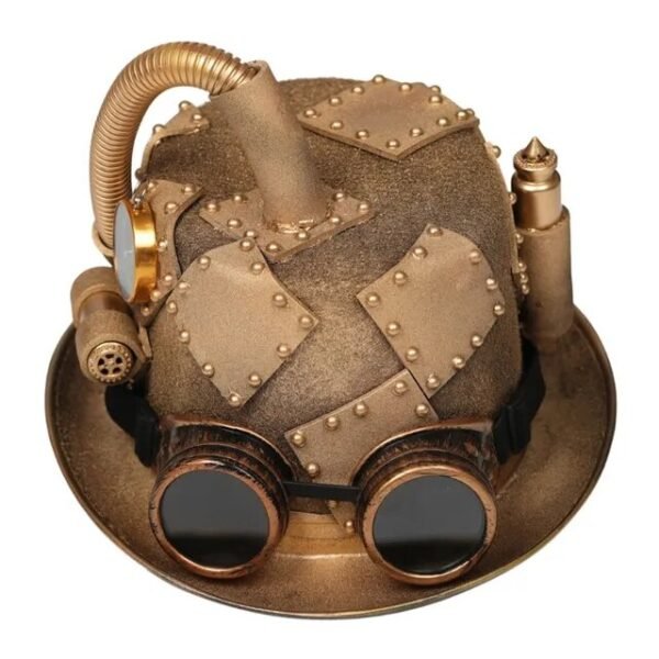 Steampunk Men Hat With Goggles Gay Top Hat Steampunk Bowler Top Hat Vintage Halloween Top Hat Gothic Carnival Nightclub