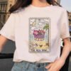 Women's Tarot Card Flower Funny Time Ladies Cartoon Fashion Short Sleeve Summer Printed T-shirt Women's T-shirt Top Pattern. - T-shirts