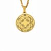 Silver Color 44 Solomon Pentacles Seal of Jupiter Mars Mercury Moon Saturn Sun Venus Talisman Pendant Stainless Steel Necklace