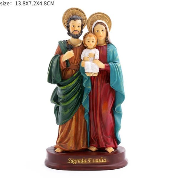 Jesus Statues/ Virgin Mary Figurine Sculpture Christian Wedding Gift Xmas Desktop Display Decors Renaissance Collection Gifts