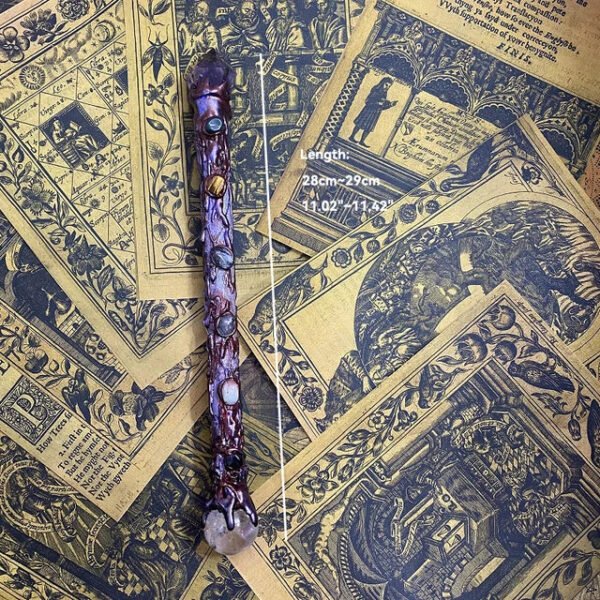 Natural Crystal Magic Witch Wands Stones Rose Quartz Pagan Wizard Power Mineral Witchcraft Wicca Altar Pendulum Home Decoration