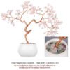 Luck Money Crystal Tree With Ceramics Base Natural Crystal Mineral Gemstone Craft Nordic Home Ornaments