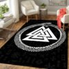 Viking Odin Wolf Rug Viking Norse Mythology Large Area Rugs Comfortable Carpet Rugs For Bedroom Printed Mat Bedroom Decor Carpet