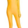 Adult Black Spandex Full Body Zentai Footed Jumpsuit Unisex Bodysuit Women Handed Unitard Skin Tight Halloween Costume