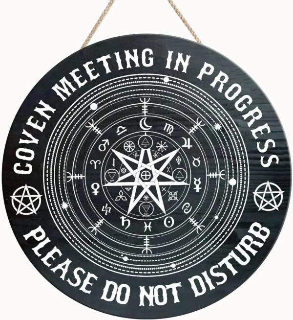 Wheel of the Year Wooden Wall Plaque - Witch Pagan Wiccan Sabbat Decor