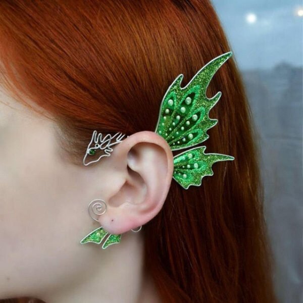 Unique Viking Black Oversized Crow Hair Clip Goth Punk Raven Wing Hairpin Jewelry