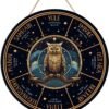 Wheel of the Year Wooden Wall Plaque - Witch Pagan Wiccan Sabbat Decor