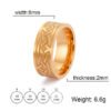 My Shape Viking Celtics Knot Ring For Men Women Black Color Geometric Stainless Steel Finger Rings Vintage Male Jewelry Anillos - Rings