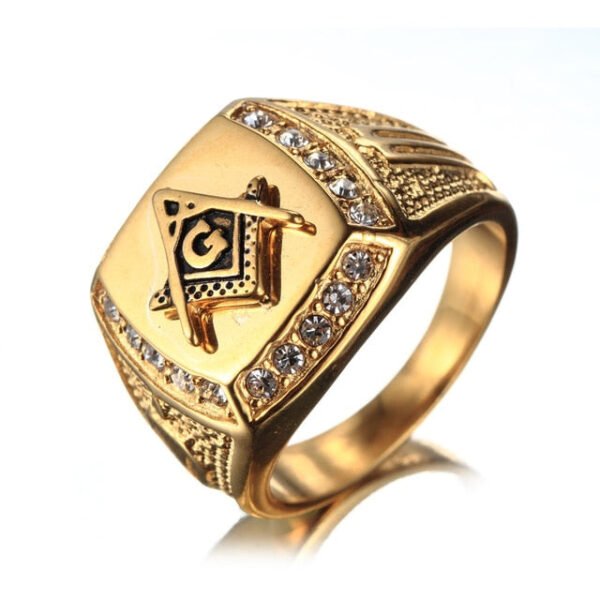 Stainless Steel Masonic Rings | Stainless Steel Finger Ring | Stainless Steel Jewelry - Rings