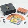 High Quality Mysterious Gold Foil Tarot PVC Table Game Color Card Gift Box Set Bronzing Waterproof Tablecloth Crystal Stone
