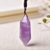Natural Crystal Pendant Jewelry Amethyst Stone Point