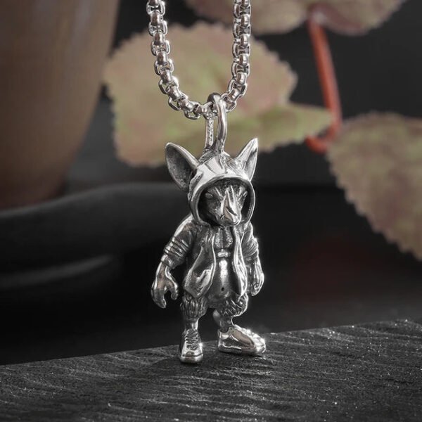 Retro Gothic Mystical Angel Wings Pendant Necklace