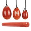 Rose Quartz Yoni Egg Jade Eggs Women Kegel Exerciser Jade Massager Vaginal Muscles Tightening Ball Crystal Kegel Eggs - Massage Ball