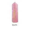 Quartz Gemstone Witch Crafts | Wand Carved Quartz Crystal | Natural Stones Witch Stone - Stones