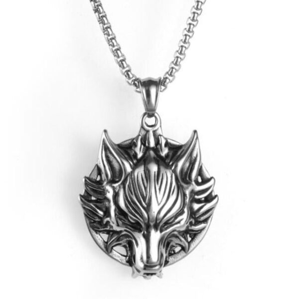 Gothic Devil Skull Grimace Mask Necklaces For Men Fangs Demon Mask Pendant Retro Punk Style Jewelry Gift - Pendants