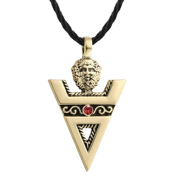 Kinitial Vintage Egypt Pyramid All-Seeing Evil Eye Illuminati Necklace Egyptian Charm Pendants Necklaces Jewelry