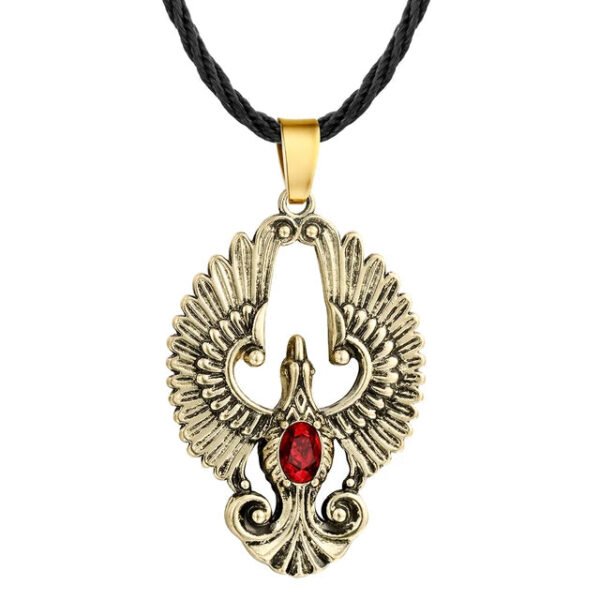Kinitial Vintage Egypt Pyramid All-Seeing Evil Eye Illuminati Necklace Egyptian Charm Pendants Necklaces Jewelry