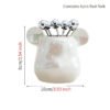 Light Luxury Nordic Bear Fruit Fork Set Stainless Steel Fruit Fork Storage Can Ceramic Cute Bear Fruit Fork Can Fruit Sign