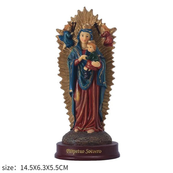 Jesus Statues/ Virgin Mary Figurine Sculpture Christian Wedding Gift Xmas Desktop Display Decors Renaissance Collection Gifts