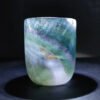 Unique Natural Crystal Tea Cup Green Fluorite Crystal Cups Carving Craft Real Stones For Healing Gift Home Decoration Fengshui