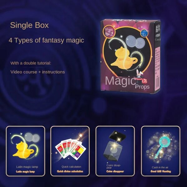 Enchanting Adventures: Beginner's Magic Kit - Unleash the Mystery with Exciting Tricks, Perfect for Boys' Birthday Gifts