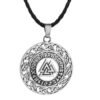 Kinitial Vintage Egypt Pyramid All-Seeing Evil Eye Illuminati Necklace Egyptian Charm Pendants Necklaces Jewelry