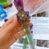 Handmade Crystal Magic Wand Healing Spiritual Witchcraft Magic Stick Incense Expanding Ore Crystal and Stone natural stone