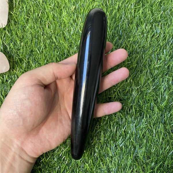 Natural Rose Quartz Yoni Wands Gemstone Crafts Pleasure Wand Body Hand Massage Wood Magic Stone