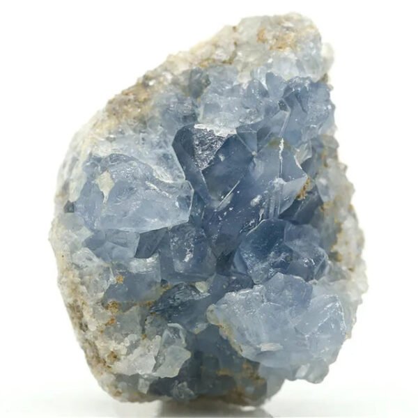 Celestite Geode Natural Crystal Quartz Stone Geomantic Omen Healing Mineral Rock Home Decor Blue Crystal Hole