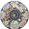 Wheel of the Year Wooden Wall Plaque - Witch Pagan Wiccan Sabbat Decor