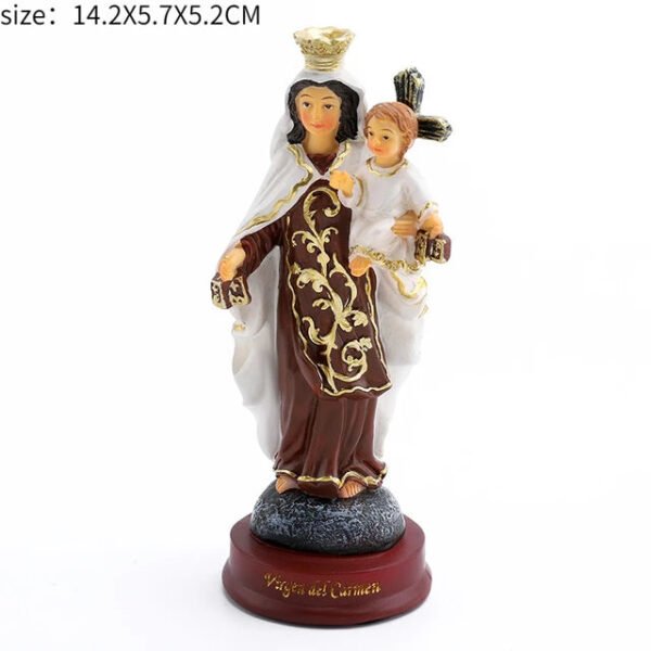 Jesus Statues/ Virgin Mary Figurine Sculpture Christian Wedding Gift Xmas Desktop Display Decors Renaissance Collection Gifts