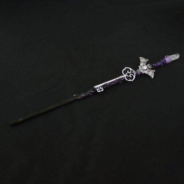 Magic Spell Witch Magic Fairy Wand Crystal Triple Crescent Moon Ritual Tool Altar Adornment Banish Evil Wicca Gift