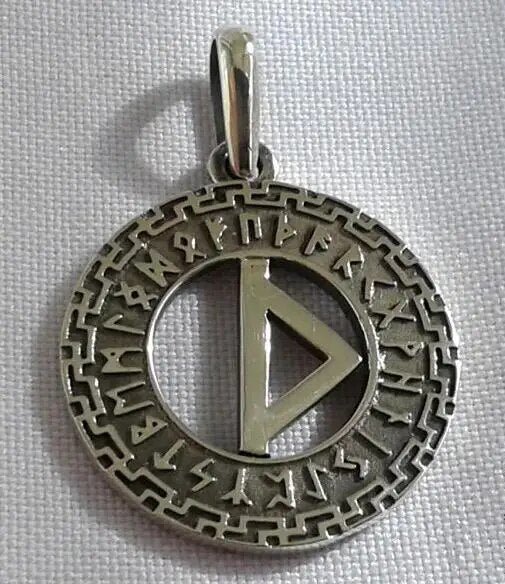 Viking Talisman Pendant Viking Rune Amulet Tyr Necklace Occult Jewelry