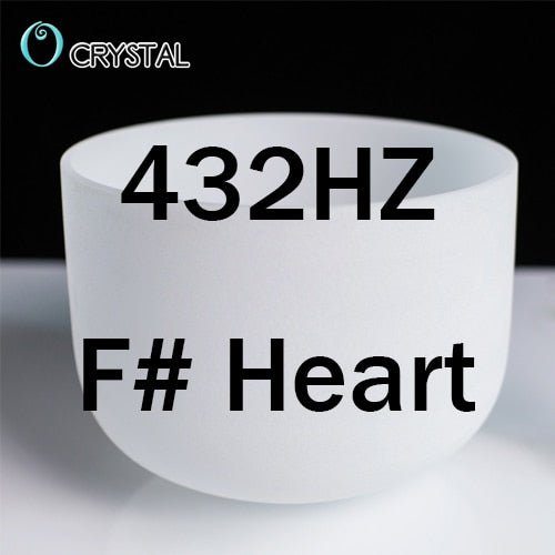 8inch Note Perfect Sound C/d/e/f/g/a/b Chakra Frosted Quartz Crystal Singing Bowl 8" Meditation - Bells & Chimes