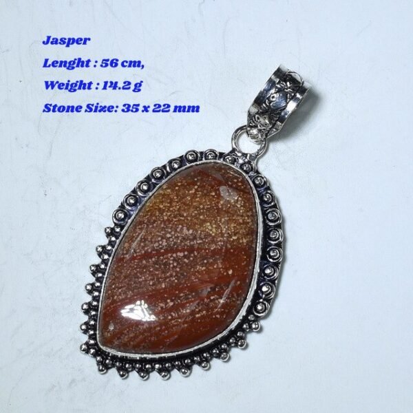 Genuine Labradorite Amethyst Agate Jasper Turquoise Rose Quartz Garnet Pyrite Pendant Sillver Overlay Copper